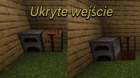 Jak Zrobić Ukryte Wejście W Minecraft YouTube