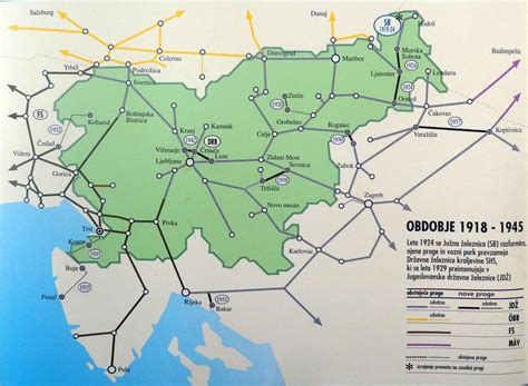 Slovenia Train Rail Maps