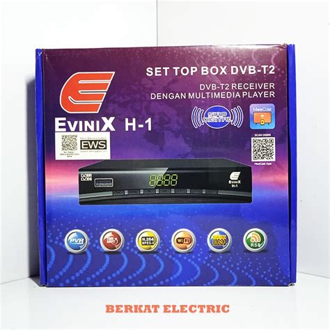 Jual Set Top Box Penerima Siaran Tv Digital Hd Dvb T Terestrial Evinix