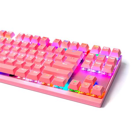 Teclado Mecânico Gamer Motospeed CK82 Rosa RGB Switch Outemu