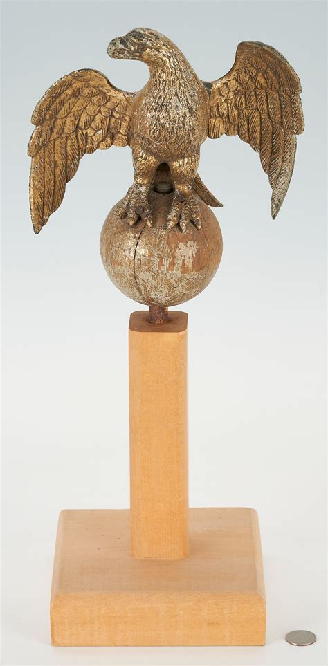 Small Eagle Flag Pole Finial On Stand Sold At Auction On 27th January