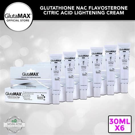 Glutamax Underarm And Inner Thigh Ultimate Skin Lightening Cream 30g 6 Pieces Shopee Philippines