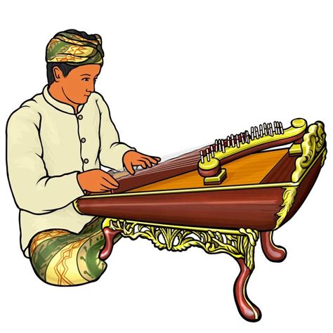 Gambar Alat Muzik Gamelan Kartun