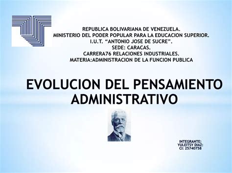 Evolucion Del Pensamiento Administrativo PPT