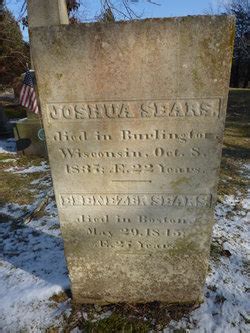 Joshua Sears M Morial Find A Grave