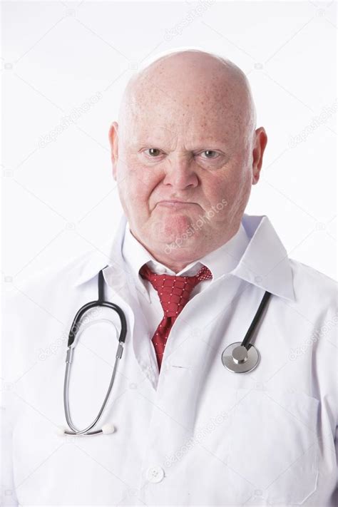 Portrait of angry doctor — Stock Photo © jbryson #21362141