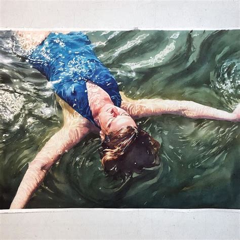 Exquisite Watercolor Paintings Capture The Shimmering Sight Of Swimmers