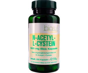 Bios Naturprodukte N Acetyl L Cystein 500 Mg Kapseln 100 Stk Ab 33