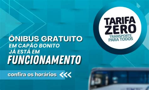 Prefeitura de Capão Bonito promove atualização nas linhas do Tarifa