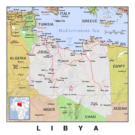 Map Of Libya Political Map Worldofmaps Net Online Map