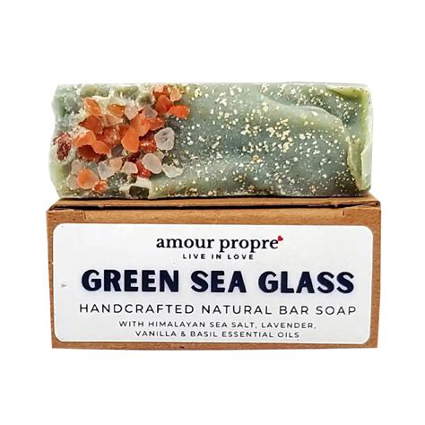 Green Sea Glass Handcrafted Bar Soap Amour Propre®