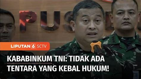 Video Kababinkum Tni Janji Tangani Kasus Suap Yang Menyeret Anggota