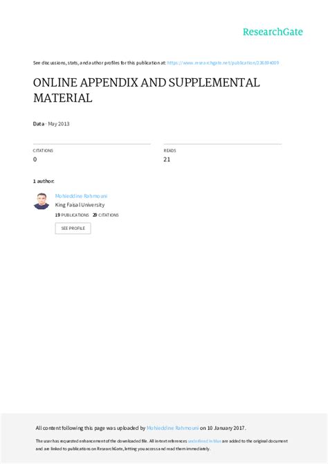 appendix  supplemental material