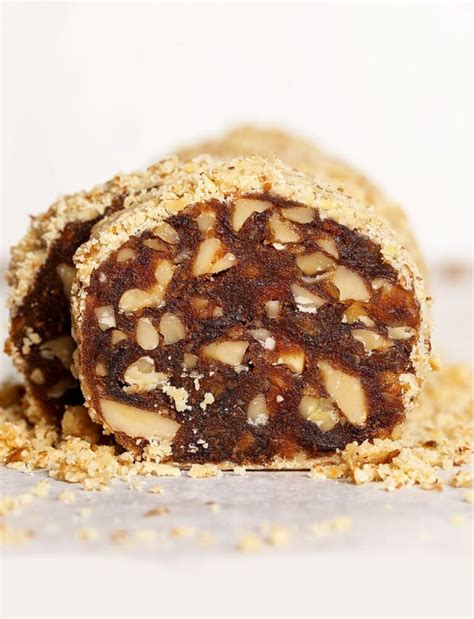 Spiced Date Walnut Rolls Veganhealthy