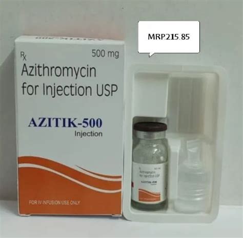 Azithromycin 500 Mg Injection At Rs 215 85 Piece Azithromycin