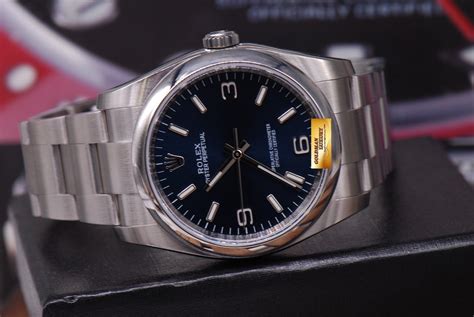 Sold Rolex Oyster Perpetual 36mm Gents Size 116000 Blue Mint