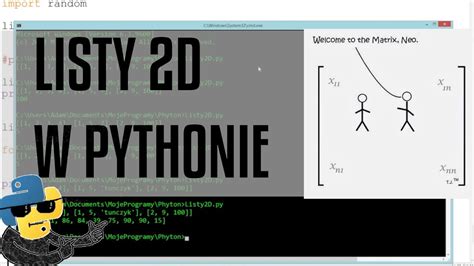 Listy Dwuwymiarowe Python Odc 24 Z Serii Podstaw Pythona YouTube