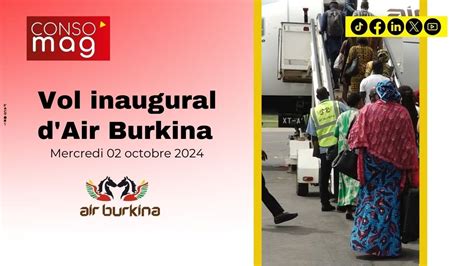 Vol Inaugural D Air Burkina YouTube