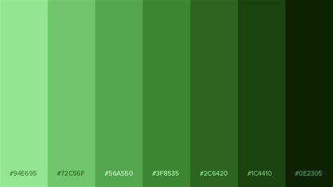 Aesthetic Green Color Palette