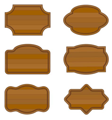 wooden board made of wood cartoon stock vector illustration isolated on ...