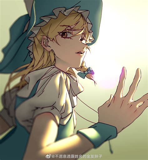 Kirisame Marisa Touhou Highres Girl Black Hat Black Vest Blonde Hair Bow Braid Frilled