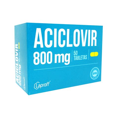 Aciclovir 800 Mg Laproff Blíster x 5 Tabletas Droguería Alameda Sur