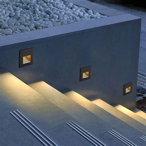 3W Outdoor Led Stair Step Light Waterproof Recessed Wall Corner Light