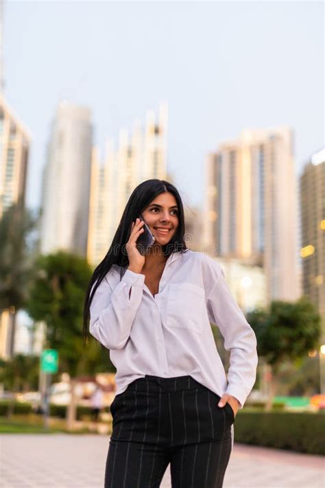 Portrait Of A Professional Business Woman Smiling With Mobile Phone