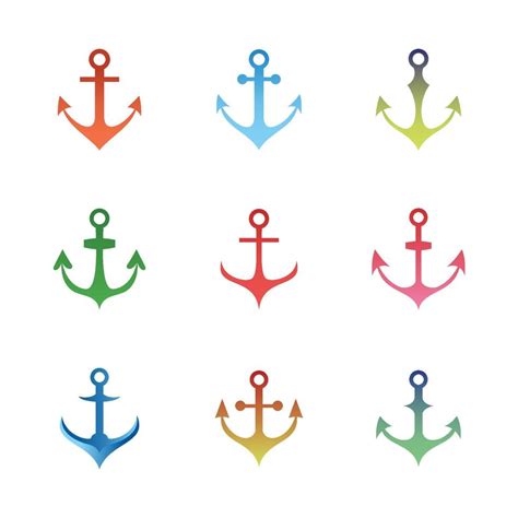 Anchor vector set. Anchor icon. Anchor symbol of naval. 11962189 Vector ...