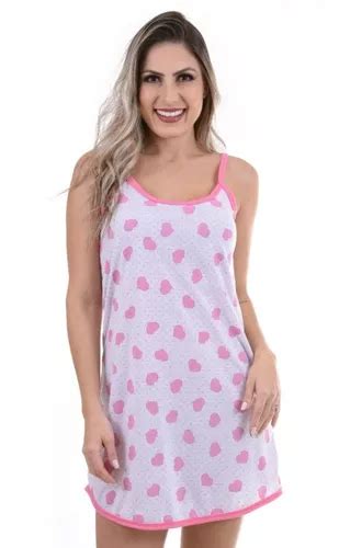 Camisola Feminina Al A Fina Malha Lingerie Feminina Parcelamento Sem Juros