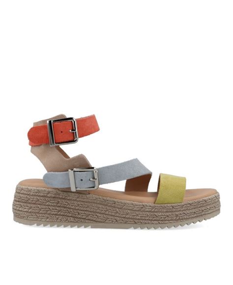 Sandalias con cuña multicolores Andares 882730 para mujer