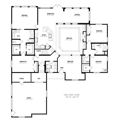 Single-Home Residential Floor Plans - PurBilt