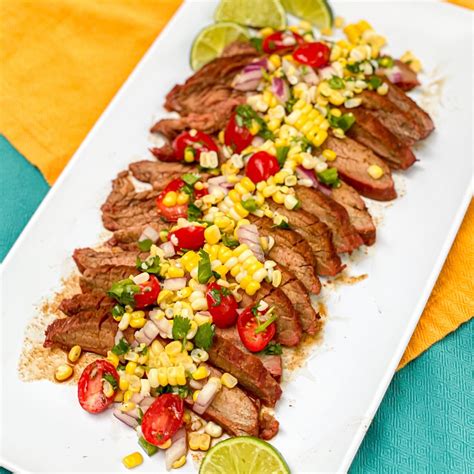 Chipotle Flank Steak With Corn Salsa Charlotte Shares