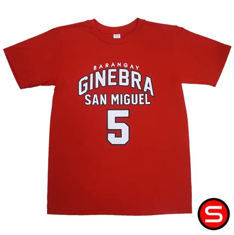 Ginebra San Miguel 5 LA Tenorio PBA Basketball T Shirt Lazada PH