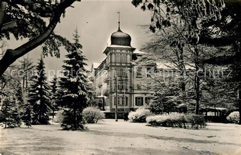 Ak Ansichtskarte Friedrichroda Fdgb Erholungsheim Hermann Danz Winter