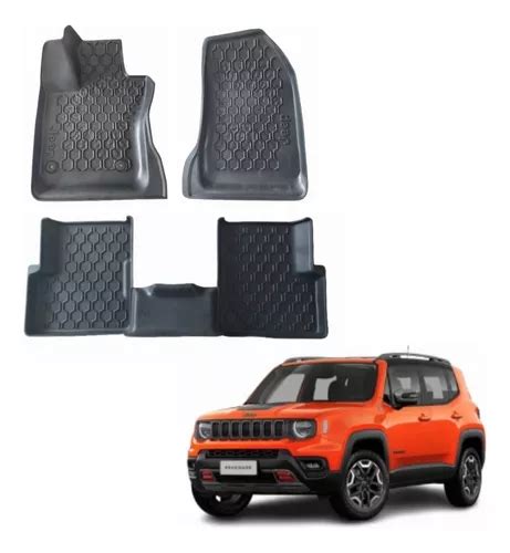 Jogo Tapete Borracha Bordas Elevadas Jeep Renegade Mopar Parcelamento