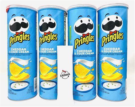 Pringles Cheddar And Sour Cream Potato Crisps Chips Bundle With Kokobunch