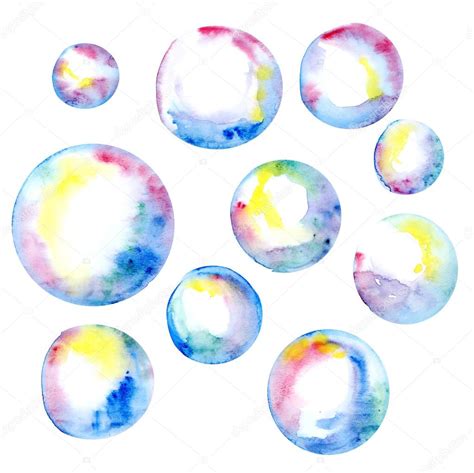 Watercolor bubbles illustration — Stock Photo © Galyna #103033016