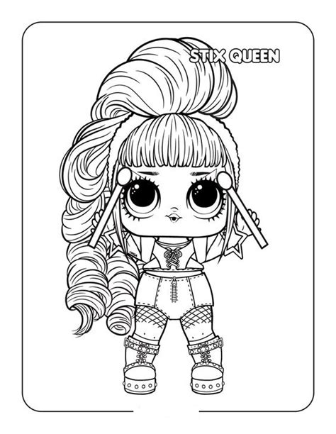 Queen Lol Surprise Doll Coloring Pages Lol Surprise Doll Coloring Pages Free Printable