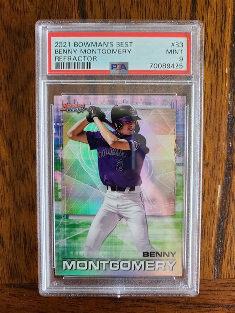 2021 Bowman S Best Benny Montgomery 83 Refractor PSA 9 MINT EBay