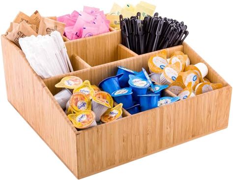 Buy 1175 X 55 Inch Coffee Condiment Organizer 1 Square Creamer Organizer 9 Compartments