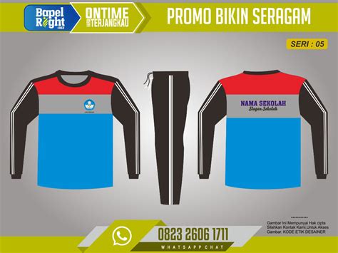 Contoh Baju Olahraga SMP | Ide desain Terbaru | PROMO SERAGAM