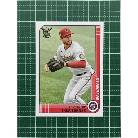 ★topps Mlb 2021 Big League 90 Trea Turner Washington Nationals ベースカード