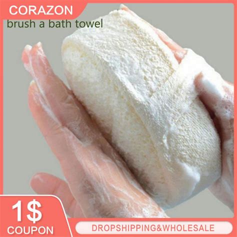 Esponja Loofah Natural para baño Bola de ducha frotamiento ducha