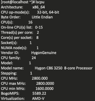 KVM: Hygon x86 CPU requirements