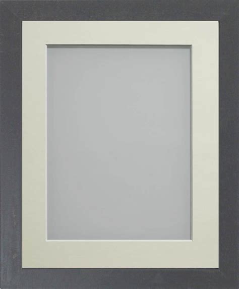 Connolly Grey X Frame With Ivory Mount Cut For Image Size