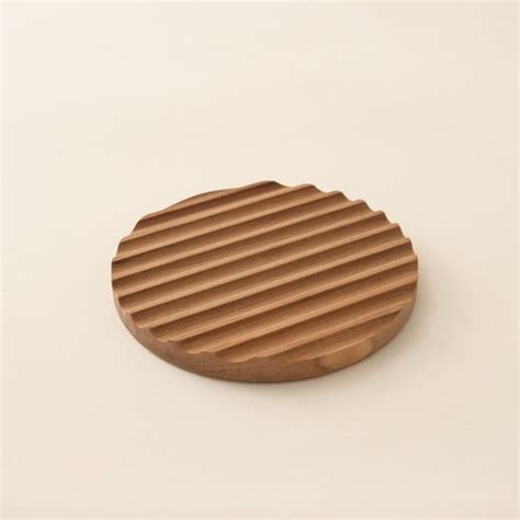 Modern 4 5 Square Wood Trivet Hot Plate Pot Holder Etsy