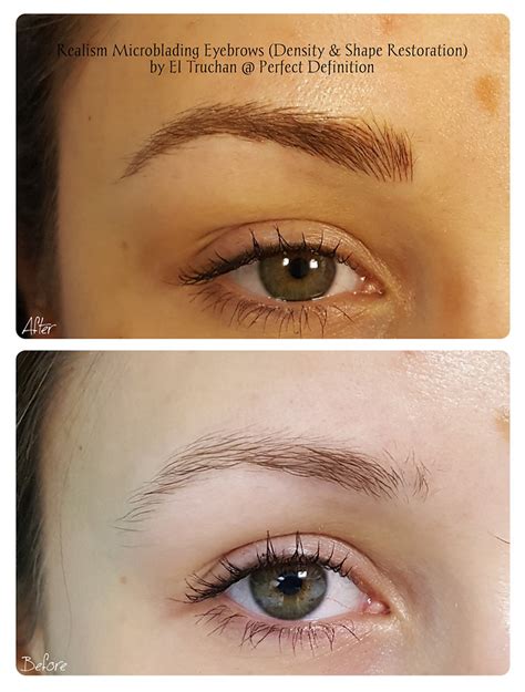 Realism Microblading Eyebrows Density Shape Restoration By El