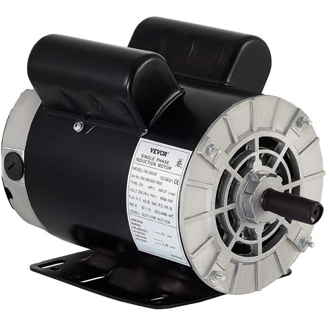 Vevor Compresor De Aire Motor Eléctrico 5 Hp Spl 3450 Rpm 208 230 Voltios 31 Kw Monofásico Eje