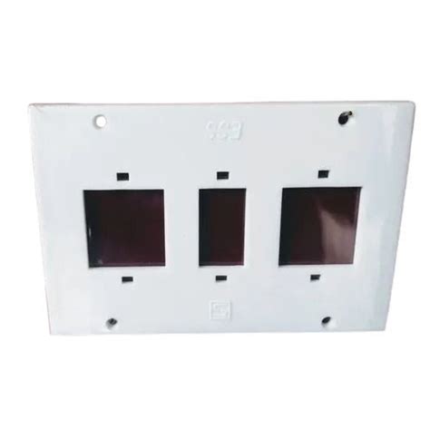 White 7x5 Inch 430 Gram Rectangular Plastic Switch Board Sheet For